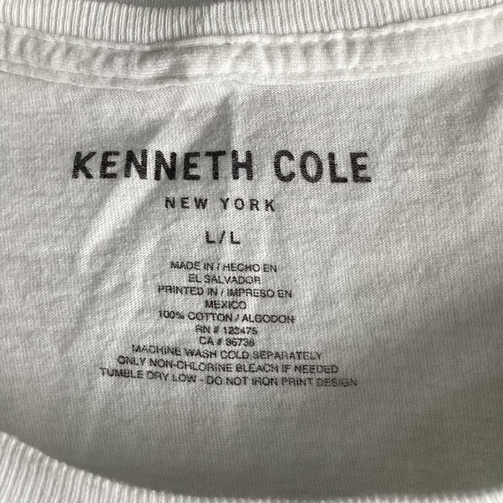 Kenneth Cole Gray Camo Crewneck T-shirt - Large - Picture 5 of 5